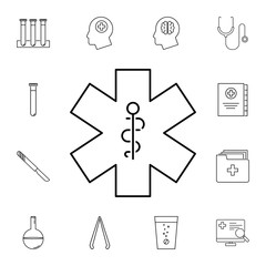 medical snake symbol line icon. Set of medecine tools icons. Web Icons Premium quality graphic design. Signs, outline symbols collection, simple icons for websites, web design
