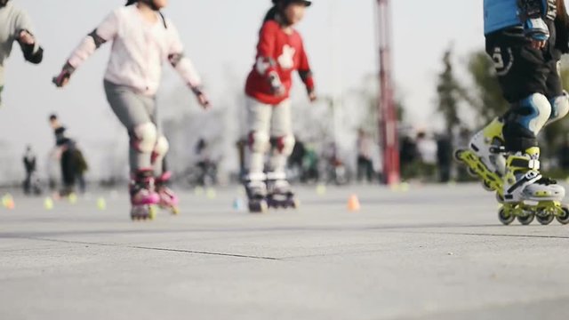 Children, Roller Skating