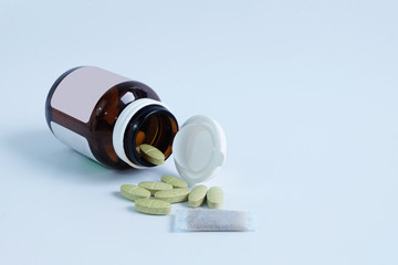  Vitamin and Bottle and Dry Desiccant, Silica gel in bag