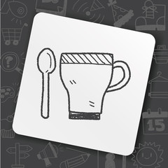 coffee cup doodle