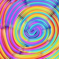 Rainbow swirl backdrop with bright colors. Beauty and fashion illustration and summer decoration.