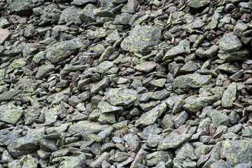 Gravel texture at the Soelkpass in Styria in Austria.