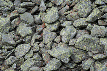 Gravel texture at the Soelkpass in Styria in Austria.