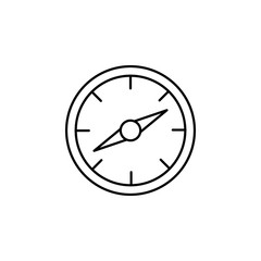 Compass line Icon. Travel line icon. Element of rest icon. Premium quality graphic design. Signs, outline symbols collection icon for websites, web design, mobile app