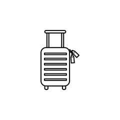 luggage symbol line Icon. Travel line icon. Element of rest icon. Premium quality graphic design. Signs, outline symbols collection icon for websites, web design, mobile app