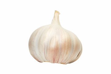 Garlic isolated on white
