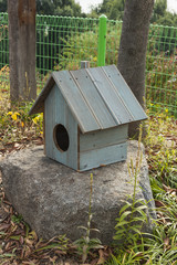 bird house at the provence style house with nature.