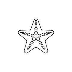 Obraz premium Sea star line icon. Travel line icon. Element of holidays icon. Premium quality graphic design. Signs, outline symbols collection icon for websites, web design, mobile app