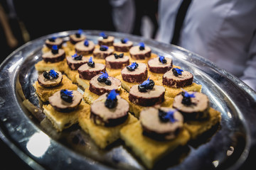 Tray with baked appetizers © aetb
