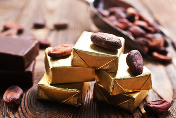 chocolate and cocoa beans