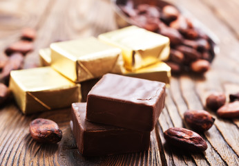 chocolate and cocoa beans