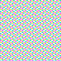 Obraz premium Geometric shapes in a seamless background pattern in pink, cyan, and yellow.