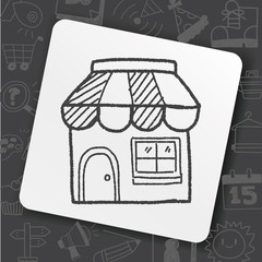 shop store doodle drawing