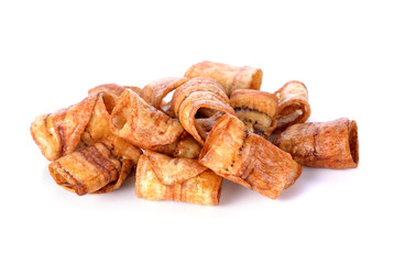 sweet banana crisps, Thai snack
