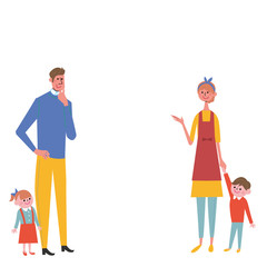 家族　イラスト