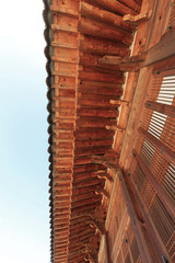 the wood house in korean royal palace, Gyeongbokgung, landscape