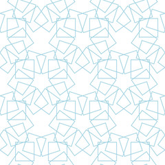 White and navy blue geometric ornament. Seamless pattern
