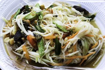 papaya salad is Thai food
