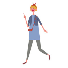 若い　女性　イラスト