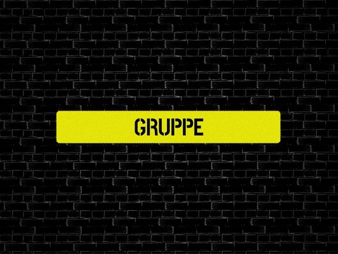 GRUPPE - Bilder mit Wörtern aus dem Bereich Rassismus, Wort, Bild, Illustration