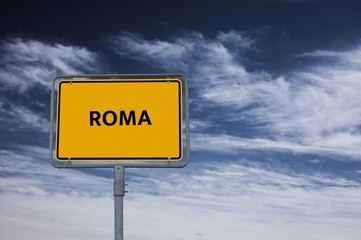 ROMA - Bilder mit Wörtern aus dem Bereich Rassismus, Wort, Bild, Illustration