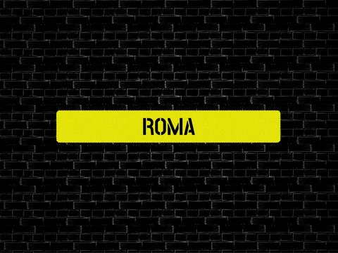 ROMA - Bilder mit Wörtern aus dem Bereich Rassismus, Wort, Bild, Illustration