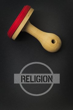 RELIGION - Bilder mit Wörtern aus dem Bereich Rassismus, Wort, Bild, Illustration