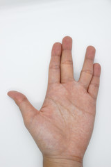Sign language hand