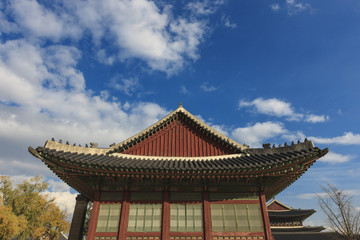 korean royal palace, Gyeongbokgung, landscape