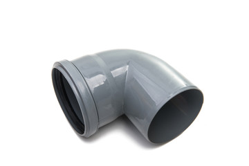 plastic pipe elbow isolated