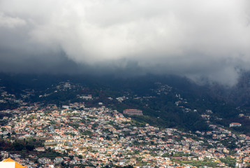 Obraz premium Panoramic view of Funchal on Madeira Island. Portugal