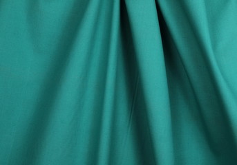 Green abstract cloth, fabric background and texture
