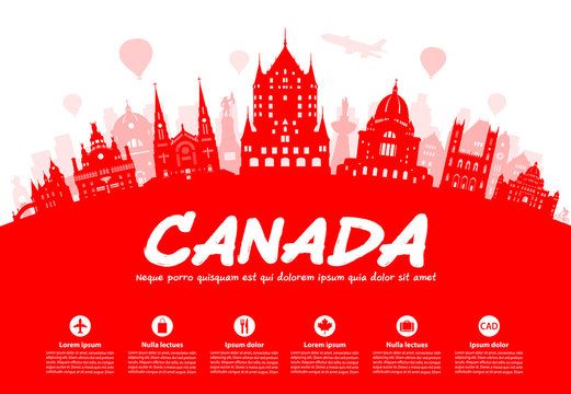 Canada Travel Landmarks.