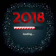 Numbers 2018 and a loading bar