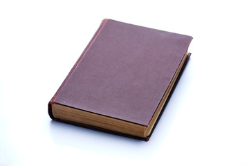 Old book isolated on white