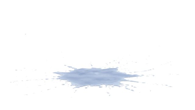 splash blue drops