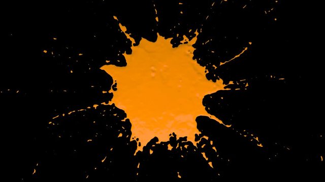 blot from drops of paint