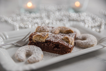 Weihnachtliche Schokoladen Brownies 