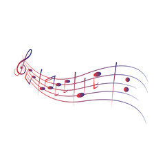 Fototapeta na wymiar Music notes element vector