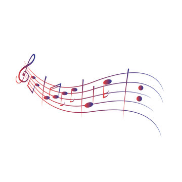 Music notes element vector
