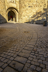 Puerta de entrada a la ciudad vieja de Carcassonne. Francia