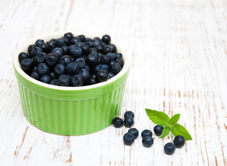 Bowl with Blueberries