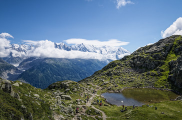 Fototapeta na wymiar massif du mont blanc