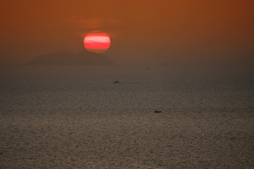 Sunset at sea