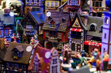 Ceramic incense house miniature