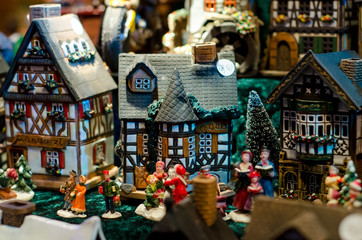 Ceramic incense house miniature