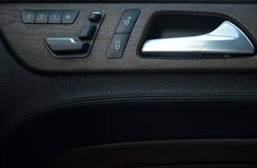   Car interior details on doors