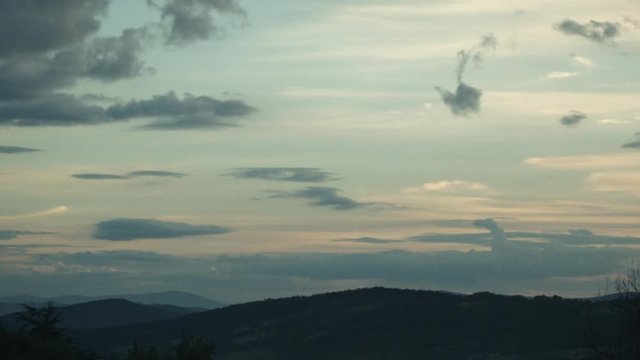 Sunset clouds timelapse series. 2.