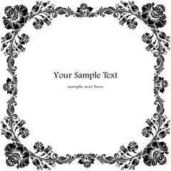 frames with floral ornaments 