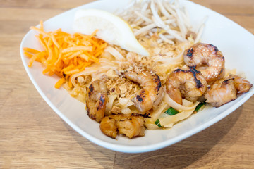 Tasty Vietnamese food  Bo bun rice vermicelli